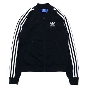 Adidas Originals Superstar Track Jacket Jersey Black Polyester Trefoi